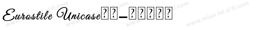 Eurostile Unicase系列字体转换